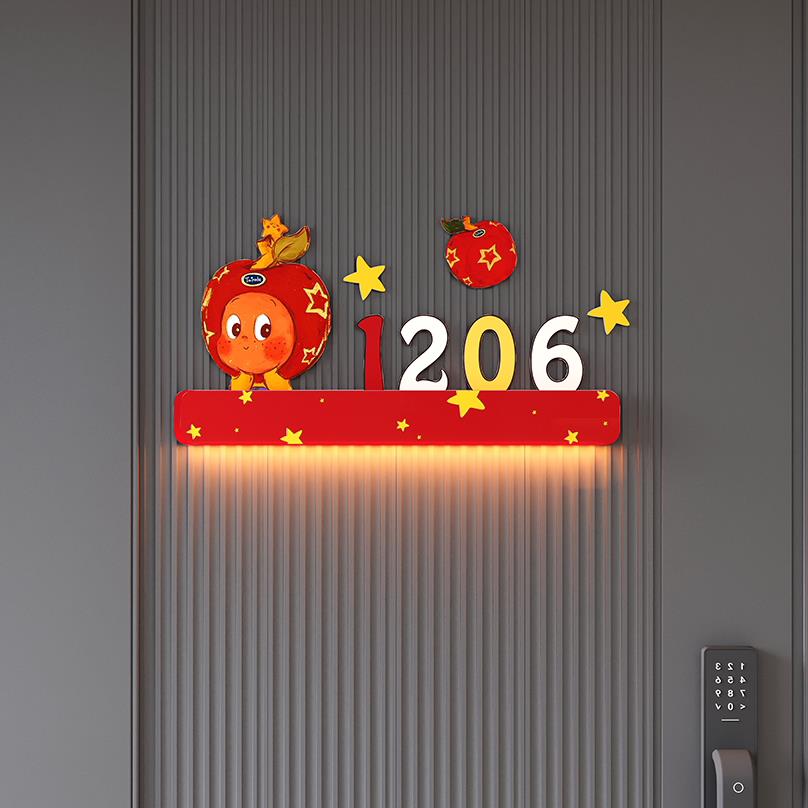 号码门牌感应灯回家仪式亚图片