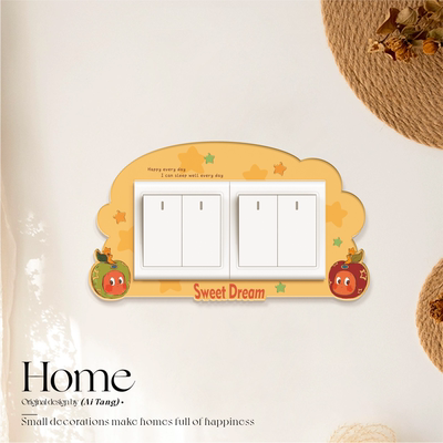 创意开关边框套插座遮挡装饰