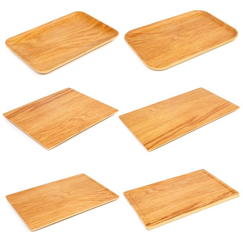 xyt仿竹木纹密胺盘子仿瓷商用火锅菜盘平盘塑料长方形烤肉寿司大