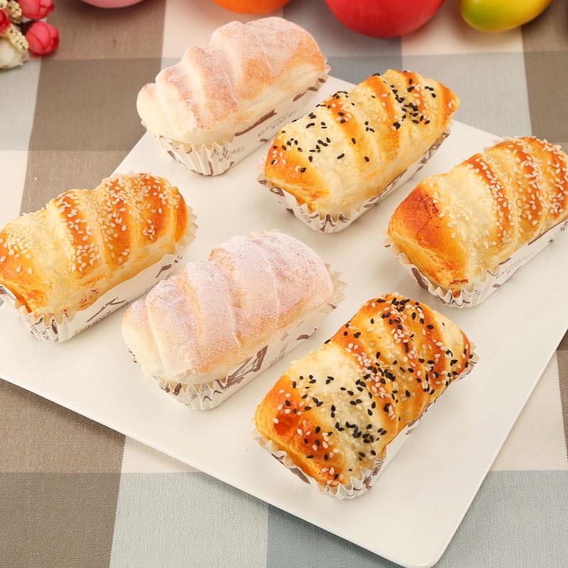 仿真长形芝麻小面包pu模型摆件橱窗展示家居工程软装饰拍摄影道具