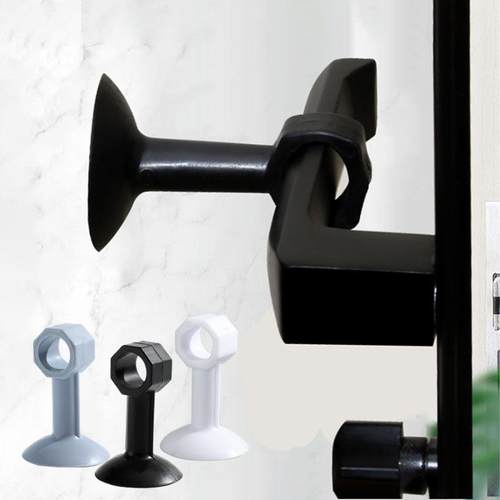 门吸免打孔门挡器门把手硅胶塑料防碰撞垫卫生间新款门碰阻门神器