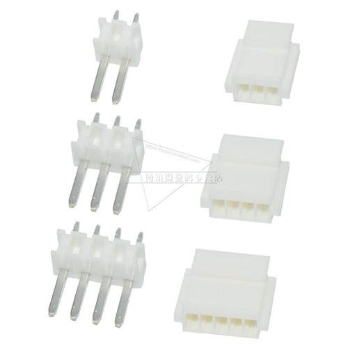 NH2.5连接器2p 3 4 5 6 10PIN直针座胶壳插头接线 线端子2.54接插