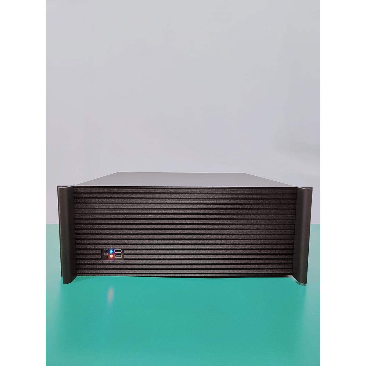 4U工业控制机箱短390铝板双通道Cpu大型主板工作站机架服务器机箱