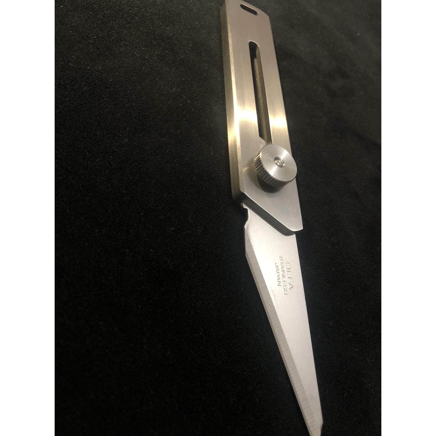 日本爱利华OLFA全不锈钢美工刀加厚刀片倍受力可水洗削树枝嫁接用