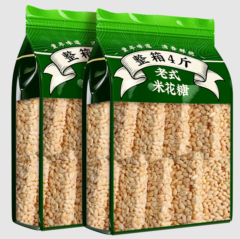 传统老式米花糖酥脆童年怀旧香酥糕点大米花酥休闲解馋小吃零食品