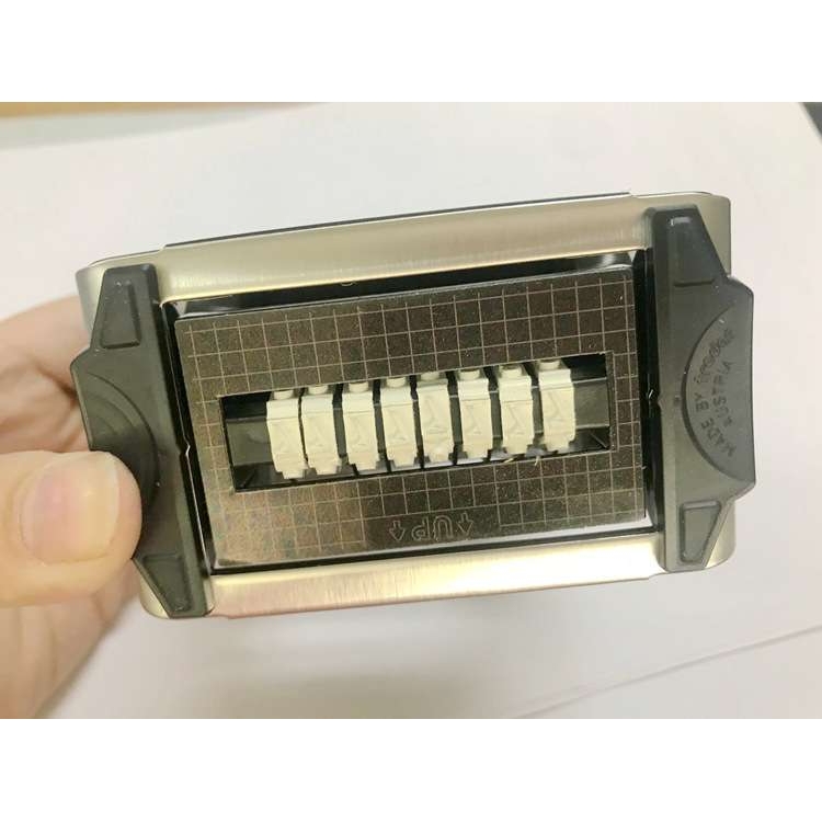 卓达5558PL 8位数字可调文本章编号生产批号日期打码章活动价格章