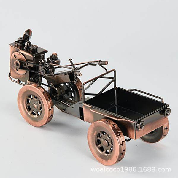 复古铁艺拖拉机金属模型摆设创意书桌家庭家居装饰工艺品书架摆件,鲜花速递/花卉仿真/绿植园艺,割草机/草坪机,淘宝优惠券,粉丝福利购,淘宝优惠卷