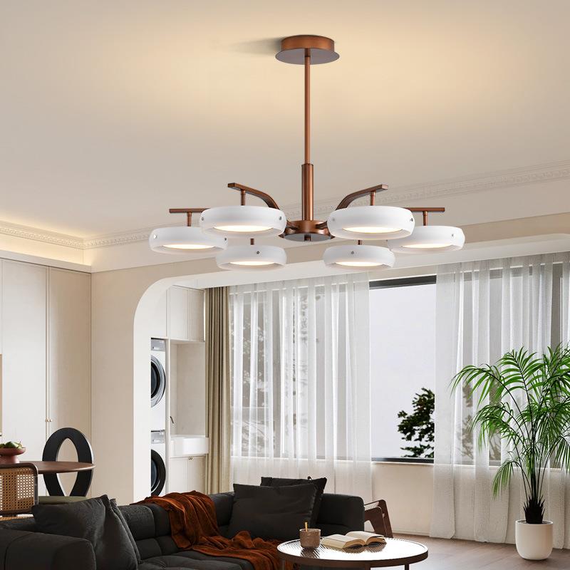 高端中古风客厅吊灯法式复古高级感餐厅卧室大厅主灯新款中山灯具