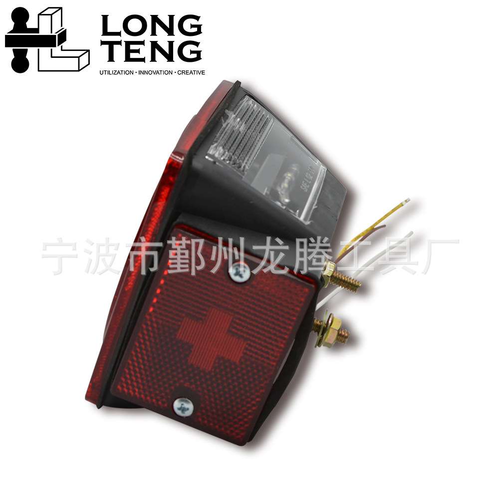 单灯带牌照灯 IP68DOT防水防尘 12V24颗LED灯 卡车拖车通用改装