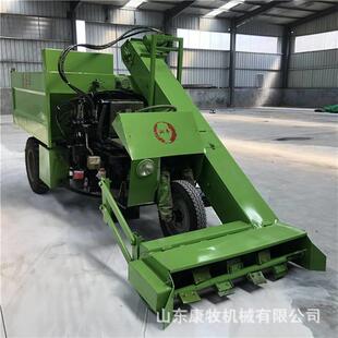 小型三轮牛舍清粪车2立方自吸式清粪机全自动粪便起粪机