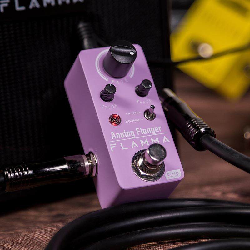 FLAMMA电吉他经典模拟镶边单块效果器迷你便携纯直通静态滤波FC15