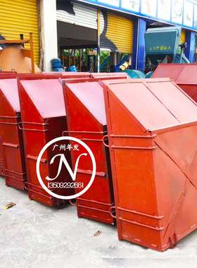 建筑方形砖斗 混凝土塔机料斗 红色蓝色水泥沙浆料斗