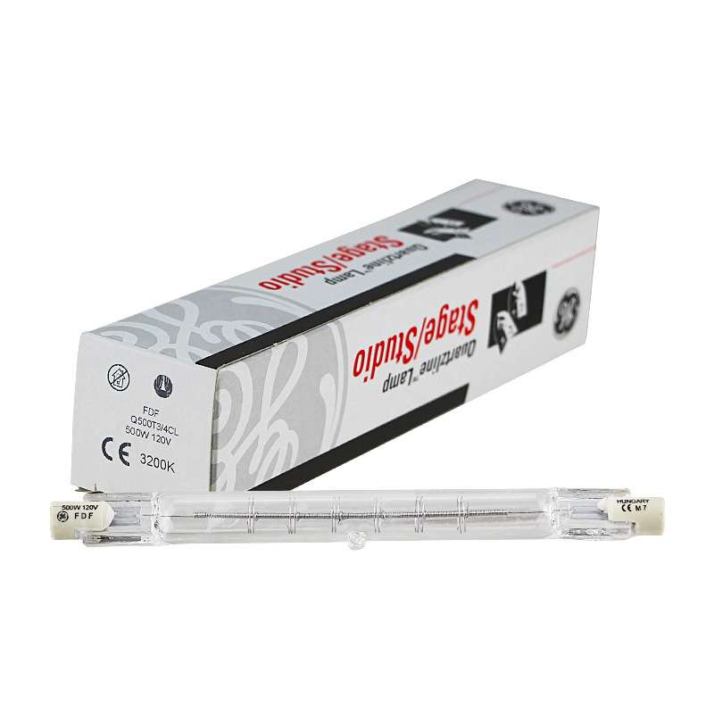 原装GE对色灯 D65 FDF-Q500T3/4CL 双端卤钨灯 120V500W 看色灯管