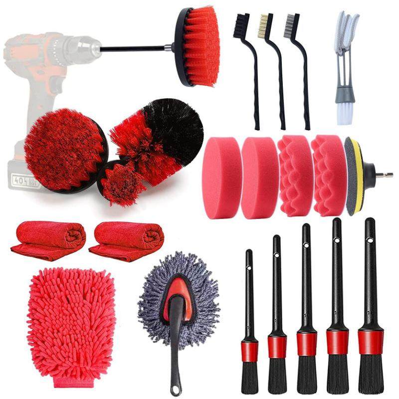跨境亚马逊热卖洗车刷23件套洗车刷套装汽车清洁圆盘刷电钻轮胎刷,鲜花速递/花卉仿真/绿植园艺,割草机/草坪机,淘宝优惠券,粉丝福利购,淘宝优惠卷