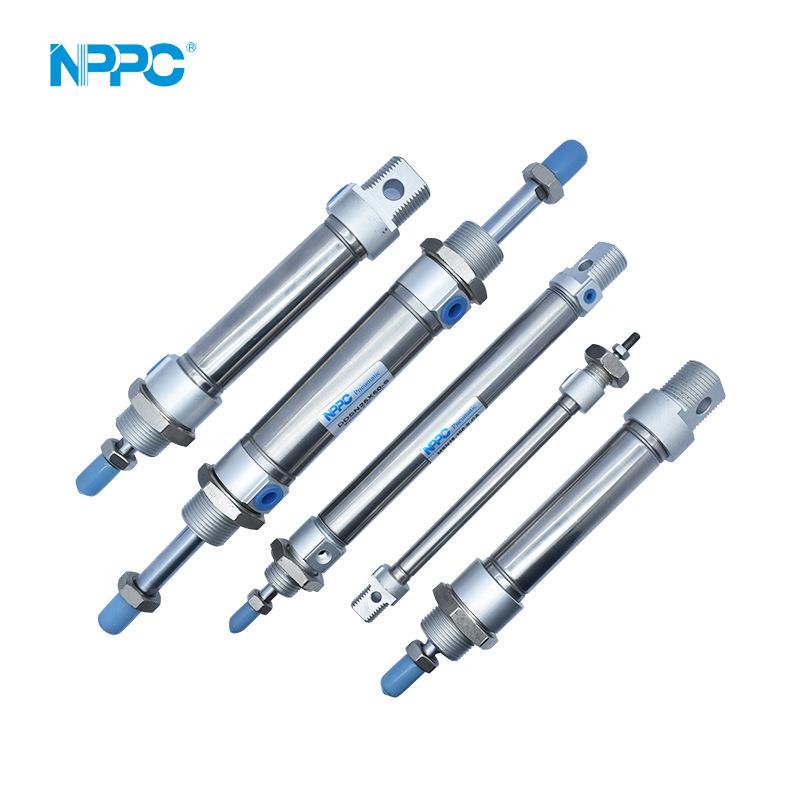 微型不锈钢迷你气缸DDSN单轴活塞式气缸可调小型迷你气动元件