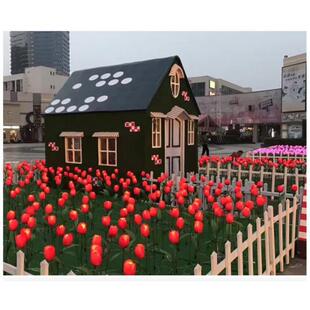 装饰灯酒店绿化带LED马路边圣诞节景观灯广场地插灯天桥玫瑰花灯