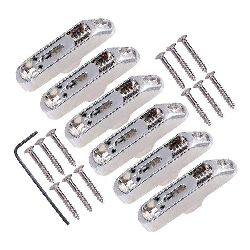 电吉他分裂式单支无头琴桥弦桥拉弦板弦鞍分离式现代琴桥升级配件