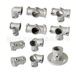 6个装1寸圆管铝合金连接件钢管免焊接固定件大棚货架框架紧固件