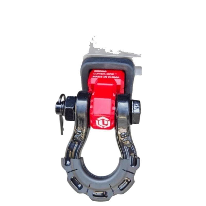 实心U型臂马蹄扣拖车拖车拖车钩口卸扣球钩方后杠改装越野车汽车