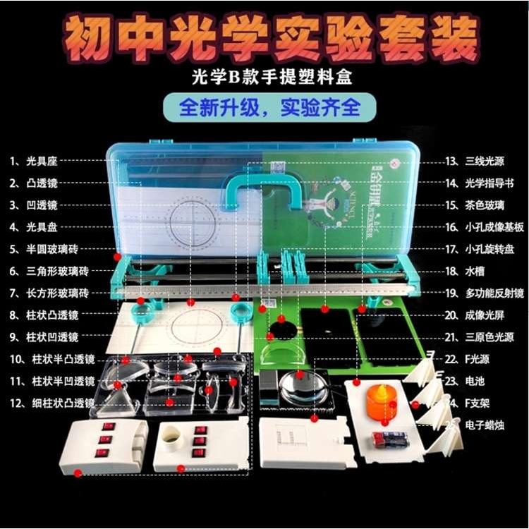 中学物理光学实验器材 光的折射反射透镜成像小孔成像光学实验箱