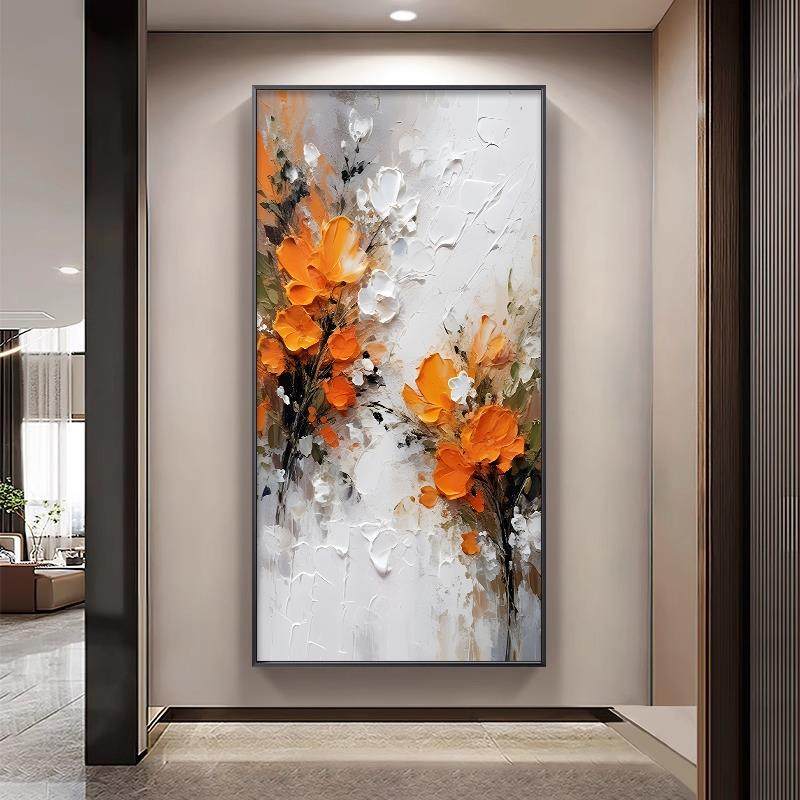 纯手绘油画橙心如意入户玄关装饰画大芬村高级感走廊过道肌理挂画,农机/农具/农膜,播种栽苗器/地膜机,淘宝优惠券,粉丝福利购,淘宝优惠卷