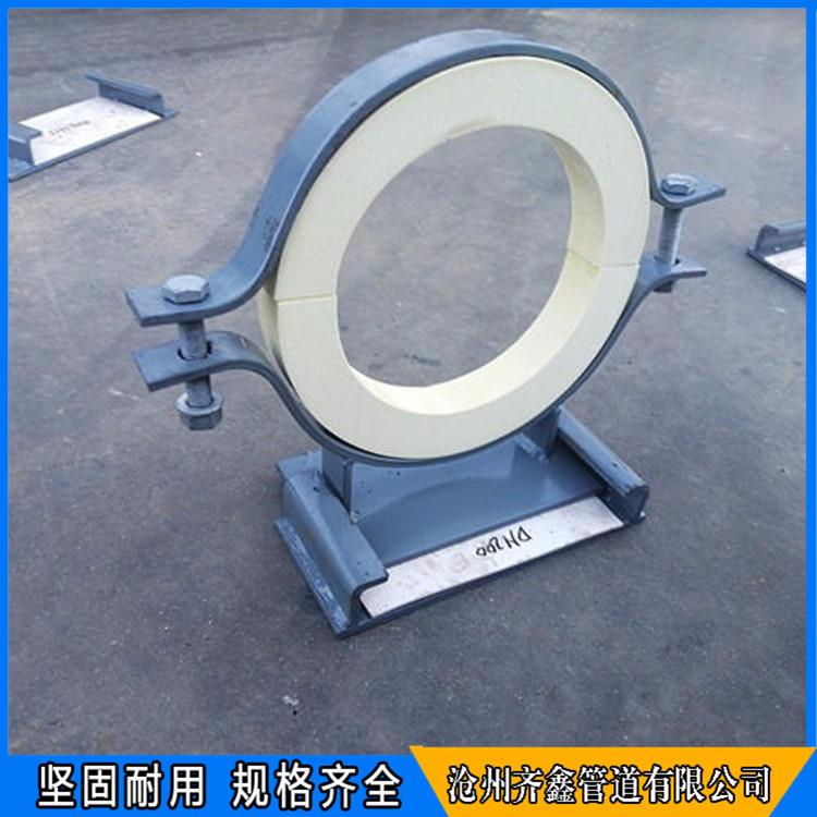 高温水平管道管夹型管托 高温隔热管托 蛭石隔热管托 弹簧支吊架