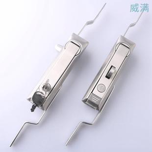 MS828-G不锈钢弹子锁 天地连杆锁 机箱机柜连杆锁 动力控制柜锁