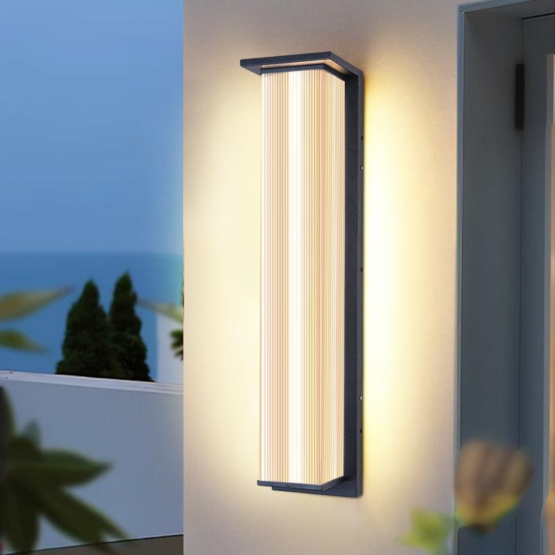 太阳能户外壁灯防水室外露台别墅大门前口两侧柱子灯庭院外墙壁灯