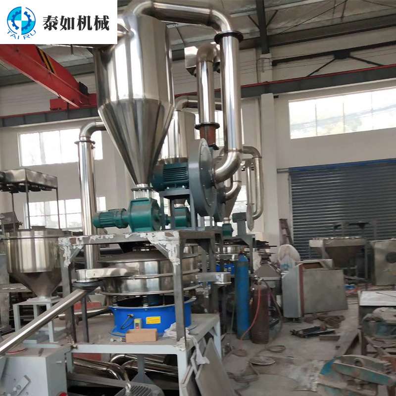 600型磨盘式PVC塑料磨粉机 PP粉体废旧塑料高速涡流研磨粉碎机
