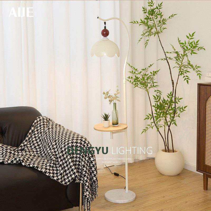 奶油风置物架一体落地灯客厅沙发旁边几摆件氛围灯卧室床头柜台灯,农机/农具/农膜,播种栽苗器/地膜机,淘宝优惠券,粉丝福利购,淘宝优惠卷