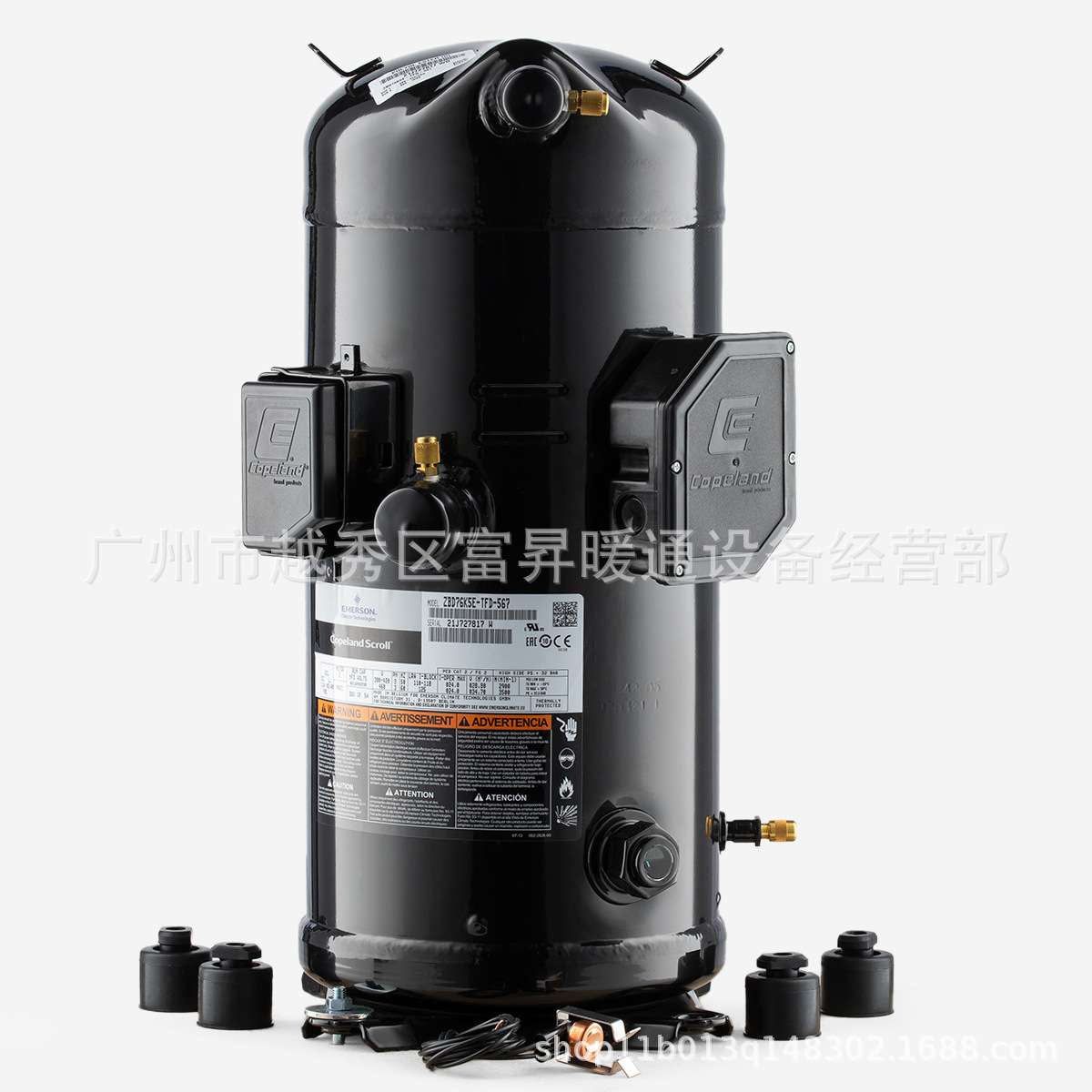 R404A冷媒低温冷凝机组压缩机-涡旋式制冷压缩机ZXI14KCE-TFD-647
