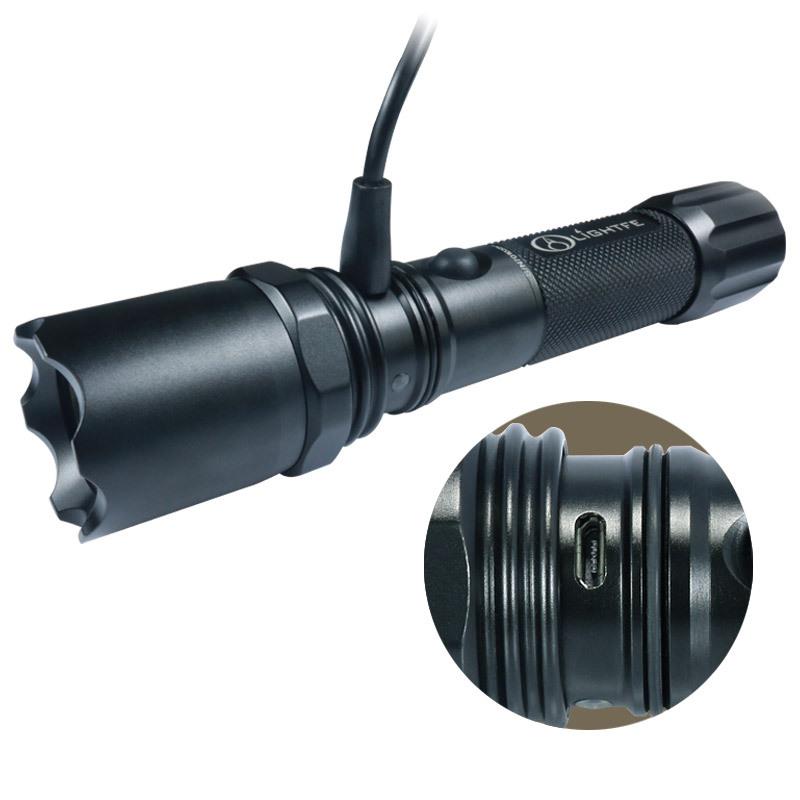 5W手电筒家用多功能可充电远射强光户外防水超亮长续航抗压防摔