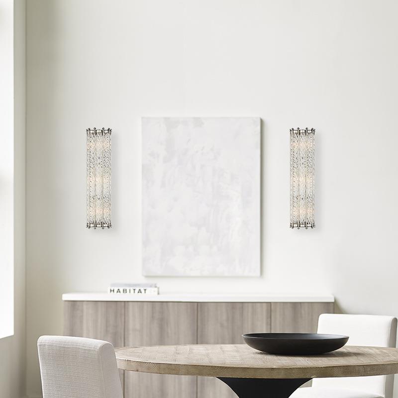 现代简约全铜玻璃壁灯 北欧轻奢楼梯过道灯个性酒店卧室床头壁灯