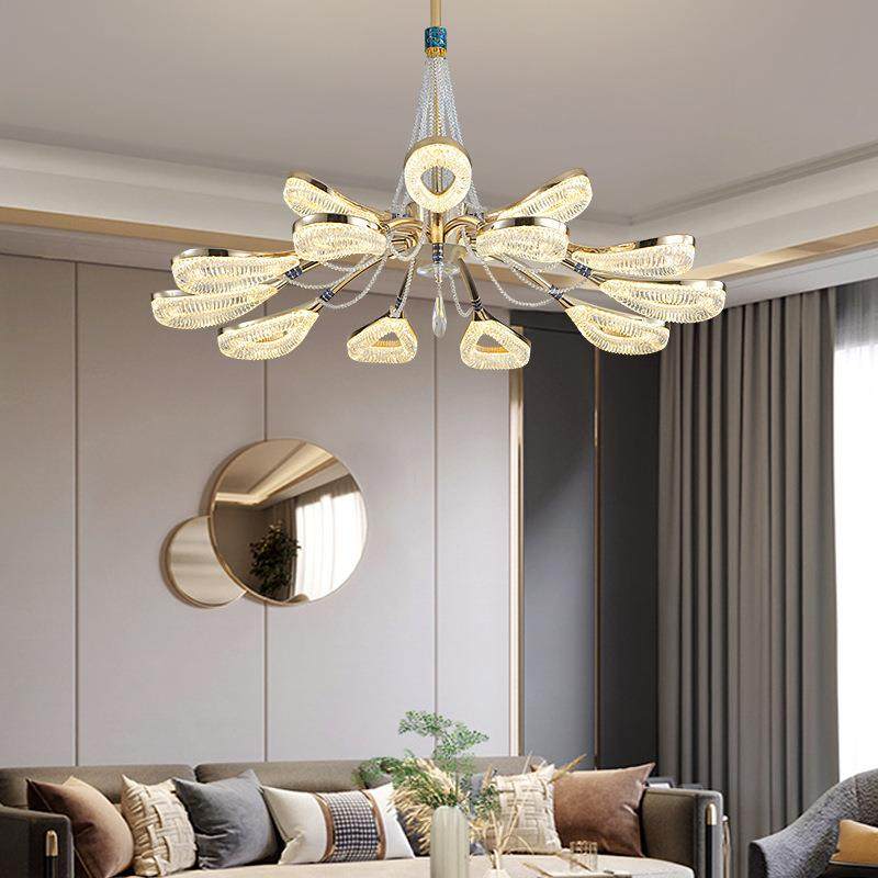 客厅水晶吊灯意大利艺术高端大气餐厅灯具法式轻奢高级感卧室主灯