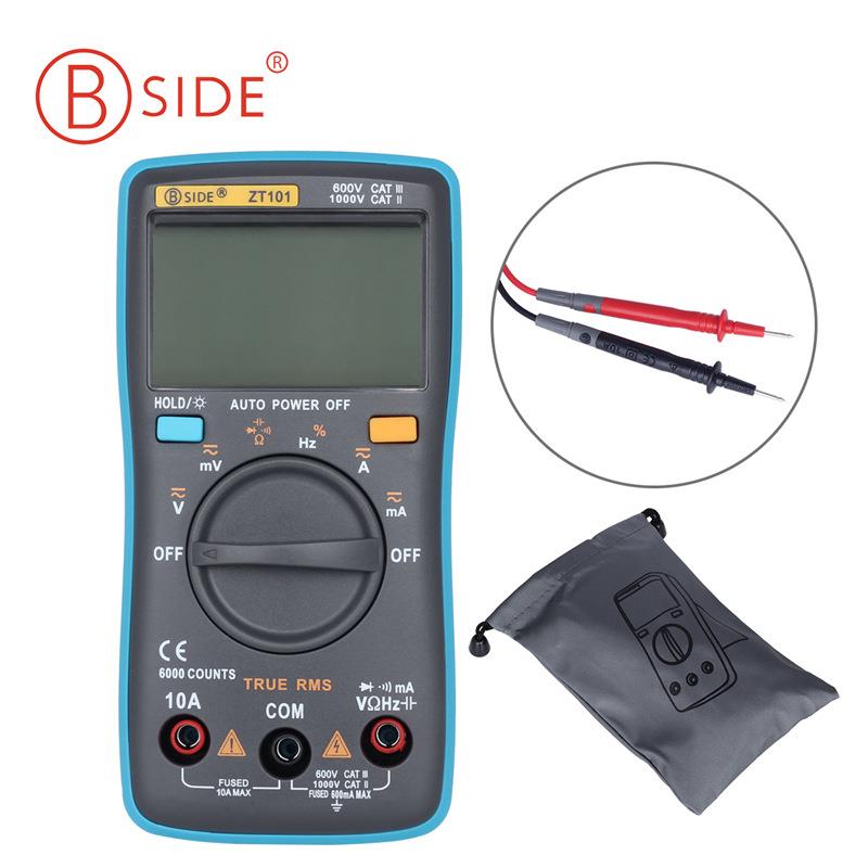 BSIDE掌上型自动量程数字万用表ZT101便携式口袋表电能表