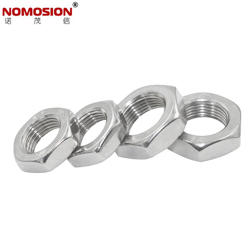 304不锈钢细牙螺母六角螺帽GB6173螺丝帽M8M10M12M14M16M20