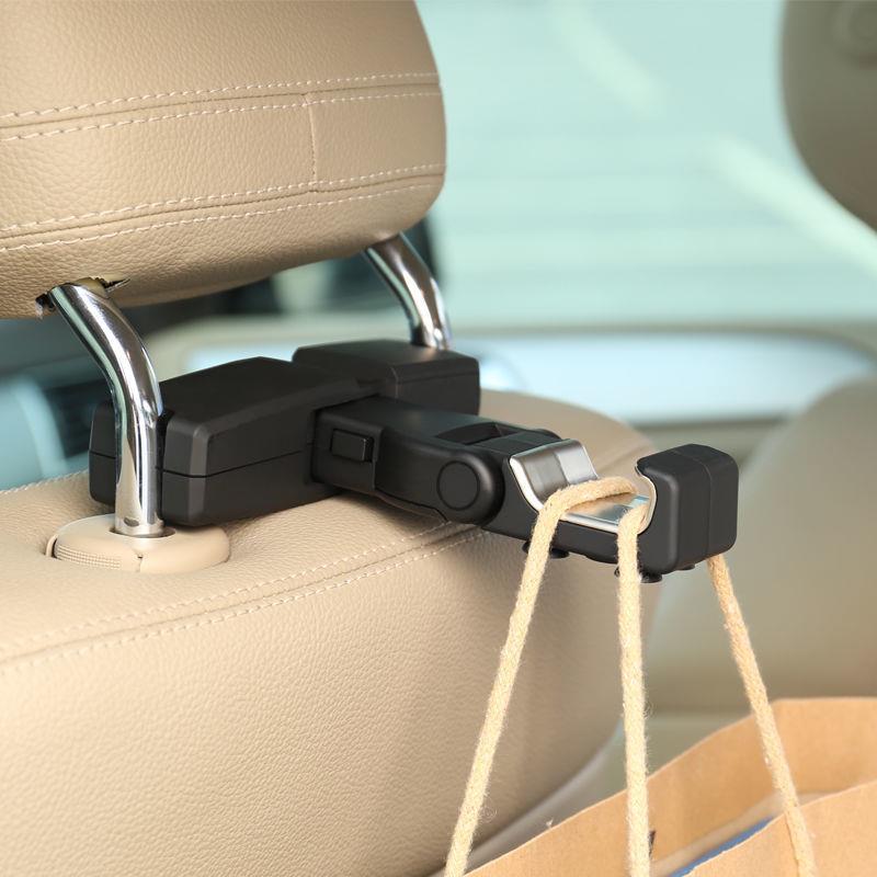 L1W车载挂钩座椅背挂钩隐藏式多功能车内创意车上置物后排头枕小