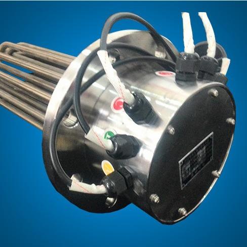 316L不锈钢法兰插入式锅炉水箱电热管蒸发器加热管发热管可设计图