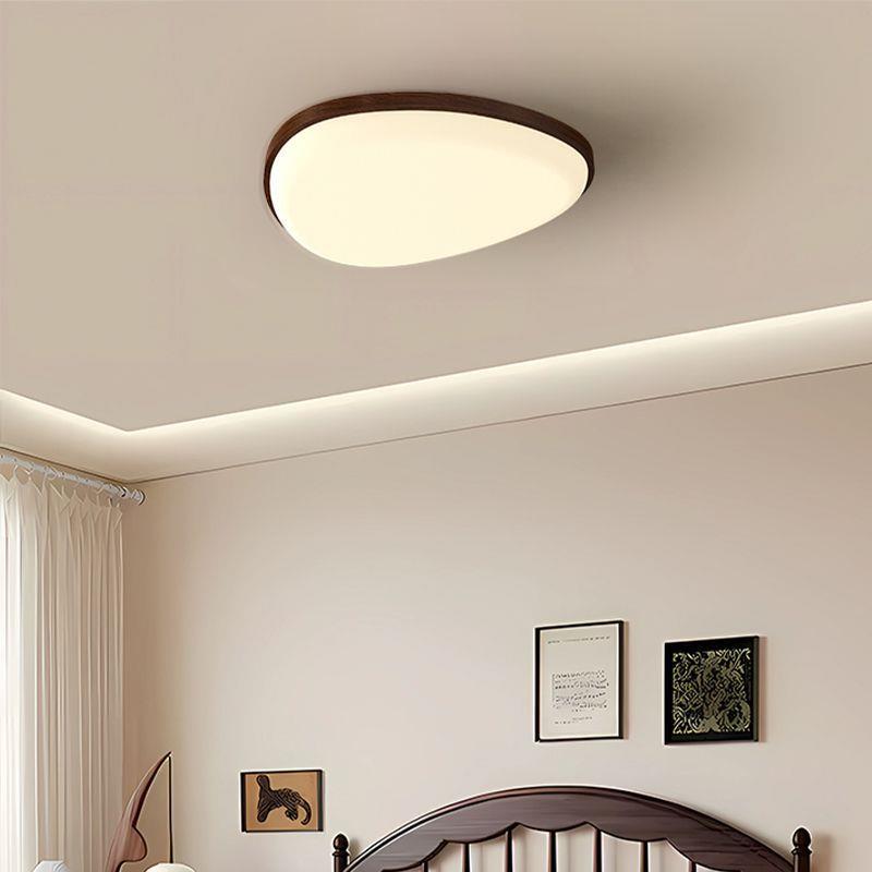 新中式全光谱客厅主灯黑胡桃木房间卧室led吸顶灯超薄主卧书房灯