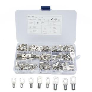 25跨境ebay爆款 SC窥口铜接线端子镀锡套装 120pcs电线连接器SC6