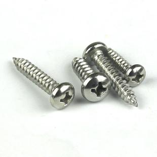 GB845 ST5.5不锈钢304盘头自攻螺丝 十字圆头自攻螺钉尖尾