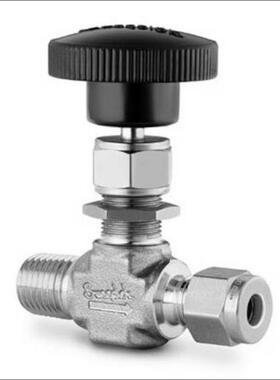 世伟洛克SS-1RM4-S6不锈钢阀帽针阀0.73Cv1/4in.x3/8in外螺纹卡套