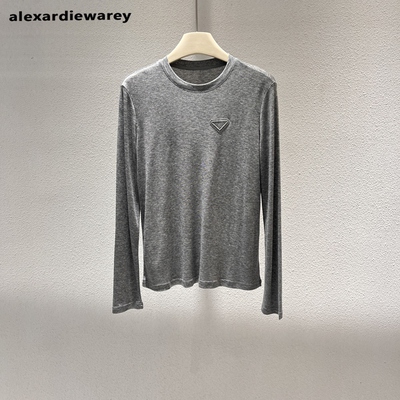 欧货美式针织衫天丝羊毛上衣女