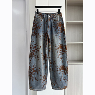 裤子2025新款今年流行爆款超火的加绒休闲裤独特超好看牛仔裤女