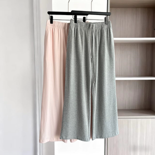 休闲宽松阔腿棉质长裤 2026春季 新款