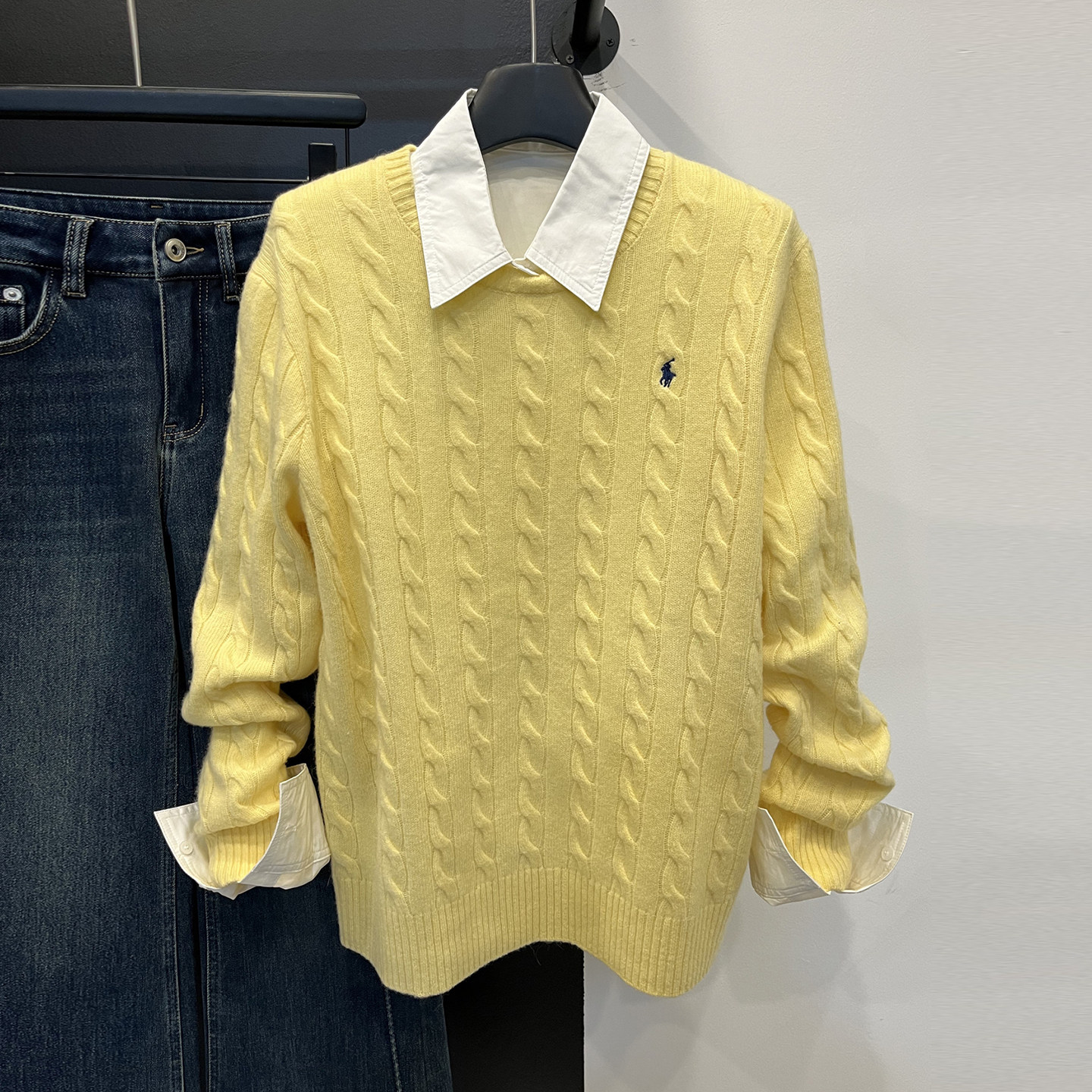 欧货长袖麻花绞花针织衫女2026年春季女装圆领纯色羊毛衫百搭毛衣,女装/女士精品,毛针织衫,淘宝优惠券,粉丝福利购,淘宝优惠卷