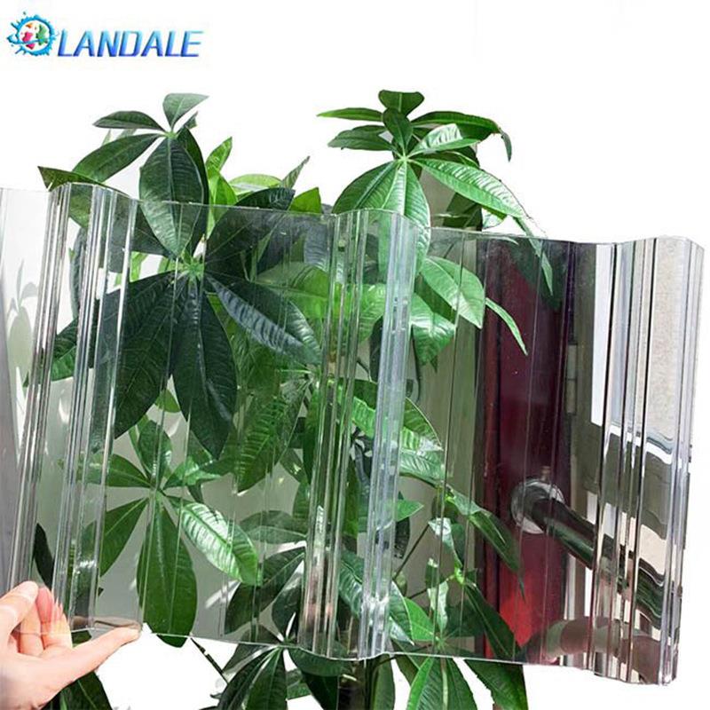 透明波浪瓦 养殖大棚花卉采光棚停车场顶棚种植棚pc采光瓦 波形瓦