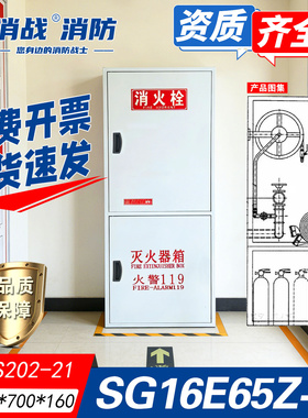 薄型单栓带消防软管卷盘组合式消防柜SG16E65Z-J消火栓15S202-21