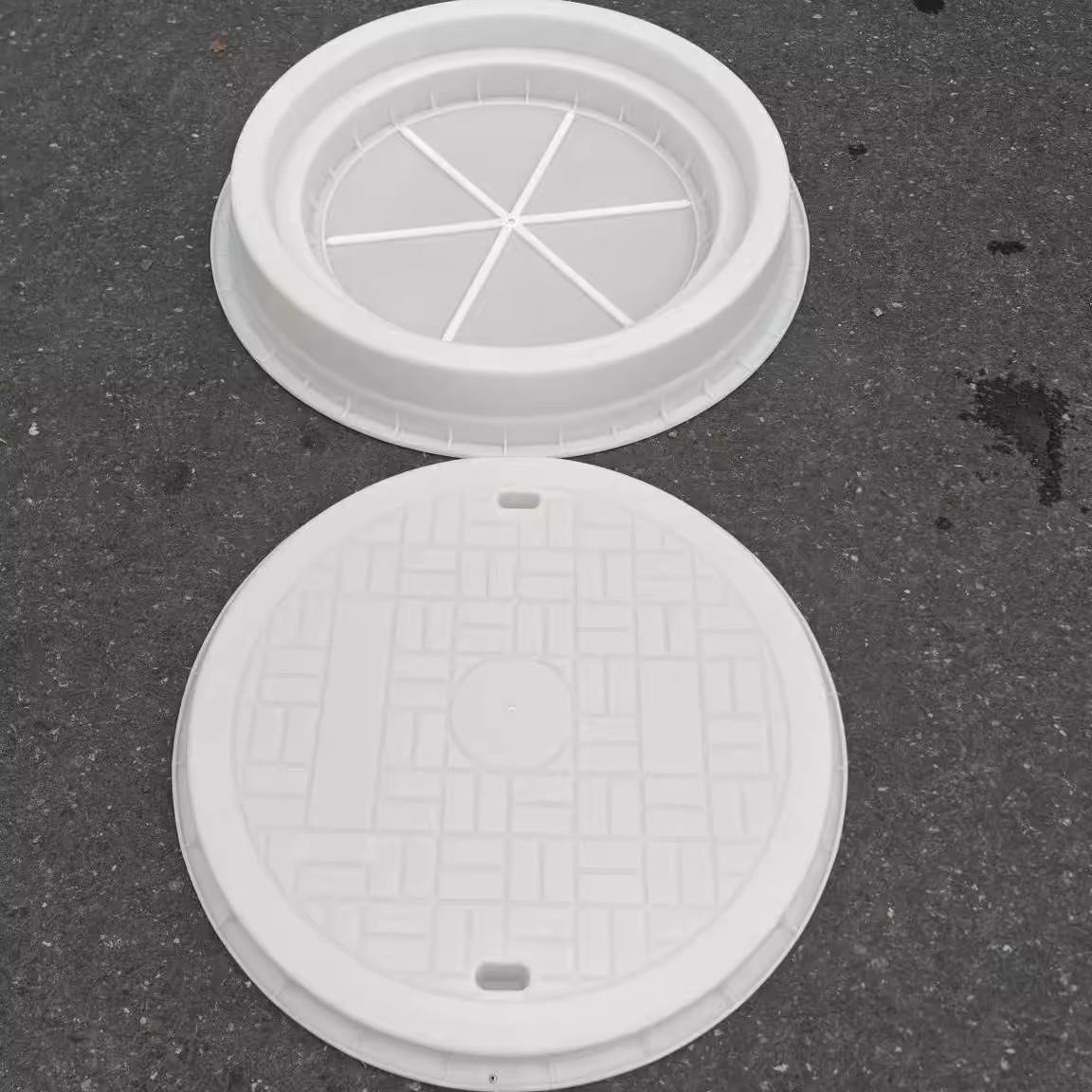 市政混凝土圆形井盖模具方检查板水泥预制品塑料钢筋