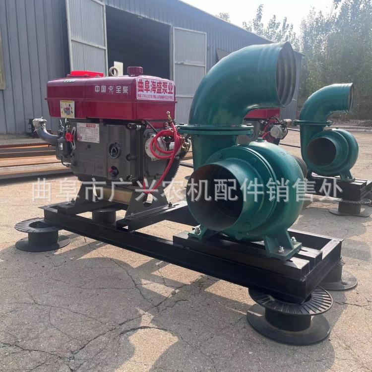 排水灌溉田6寸离心泵单缸马柴油机1力FPN拖车农5抽水机